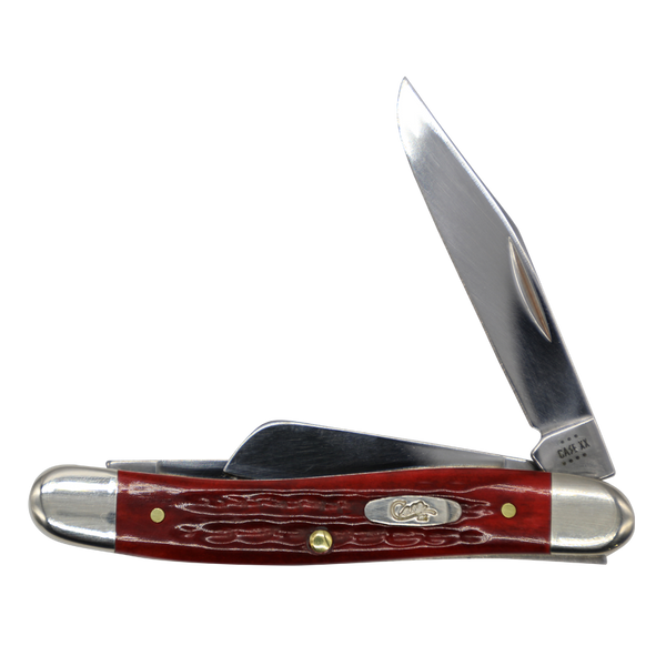 Case Knives | 00786 | Pocket Worn® Peach Seed Jig Old Red Bone Medium Stockman