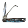 Rusted Nail Knives | Tooled Country | Acrylic w/ Clip | Hoofpick Knife