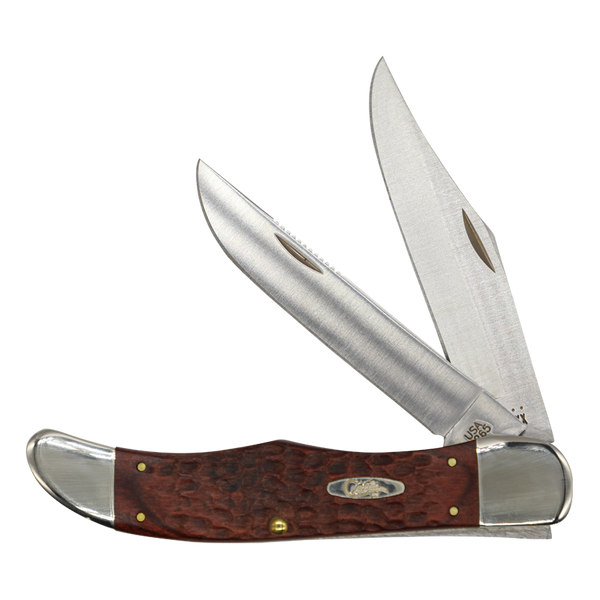 Case Knives | 00189 | Rosewood Standard Jig Folding Hunter with Leather Sheath
