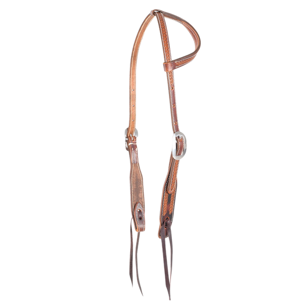 Martin Saddlery | Slip Ear Headstall with Rope Tooling