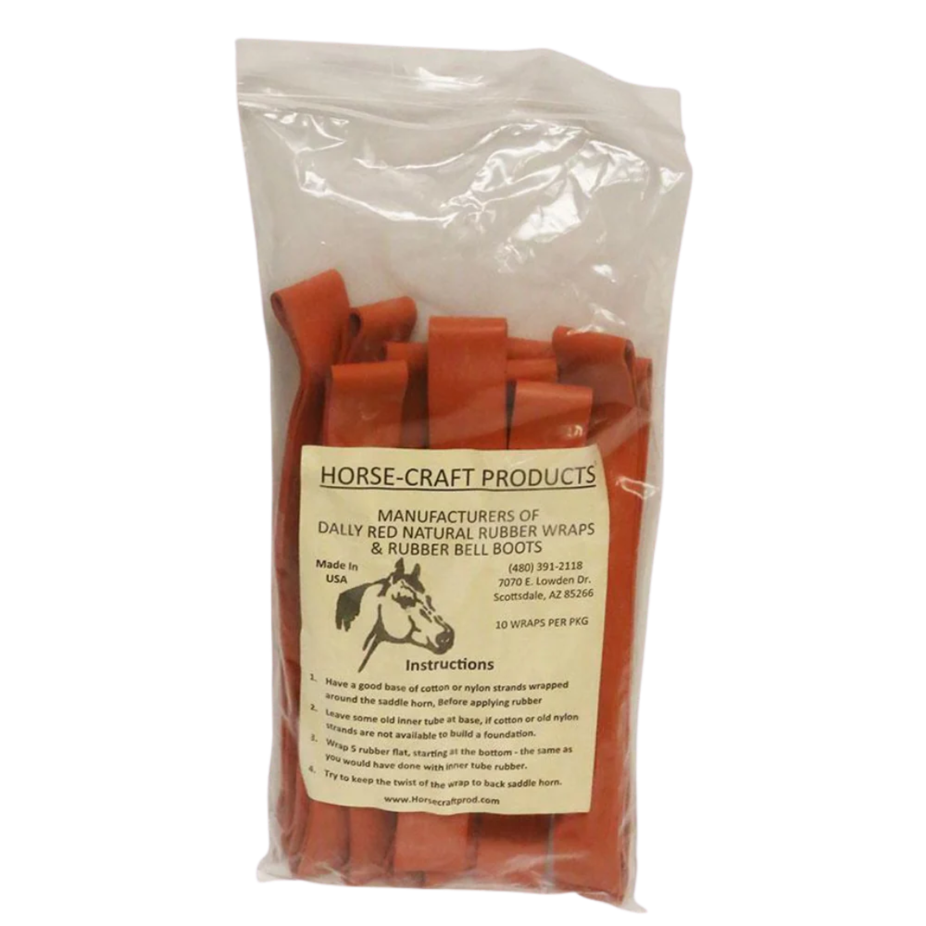 Horse Craft | Dally Wrap | Red | 10PK