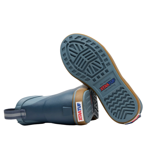 XtraTuf | Big Kids Ankle Deck Boot | Stormy Blue
