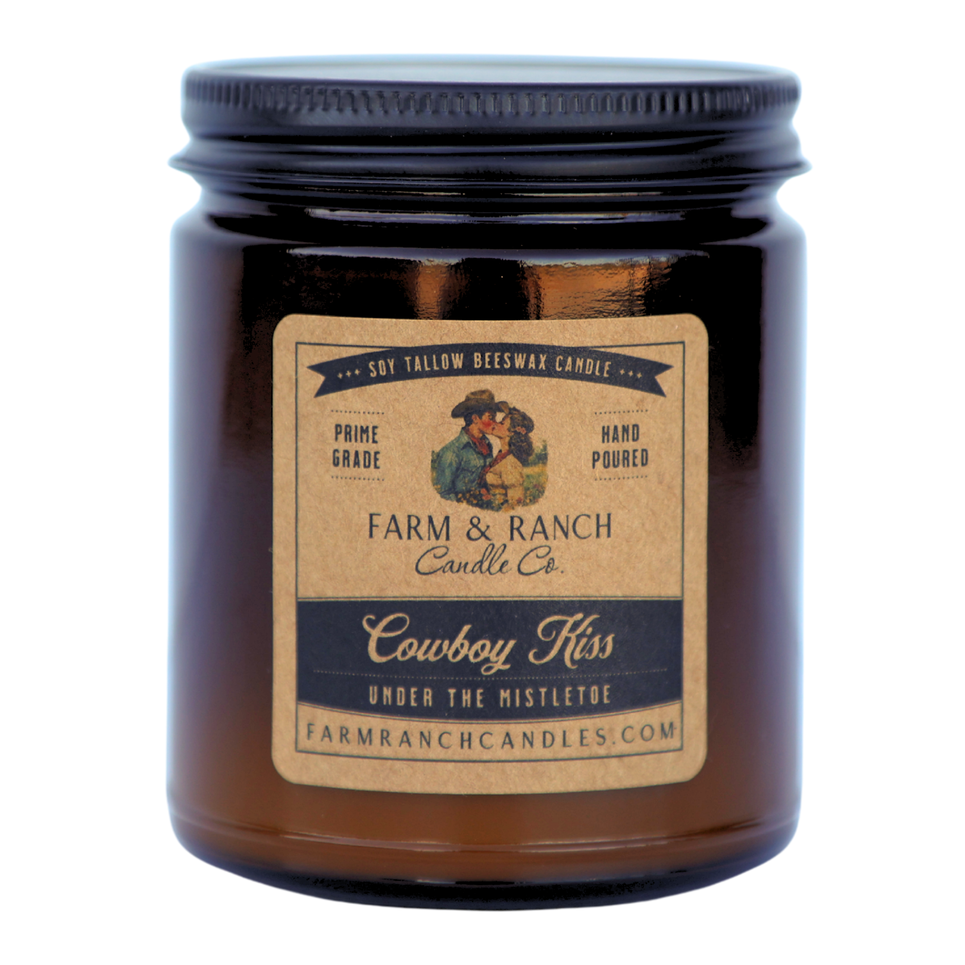 Farm & Ranch Candle Co. | Cowboy Kiss Under the Mistletoe | 7 oz