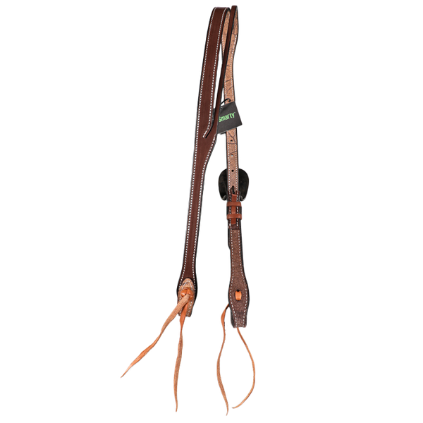 Wildfire Saddlery | 3/4" Headstall Split Ear Chocolate Harness with Custom Buckles