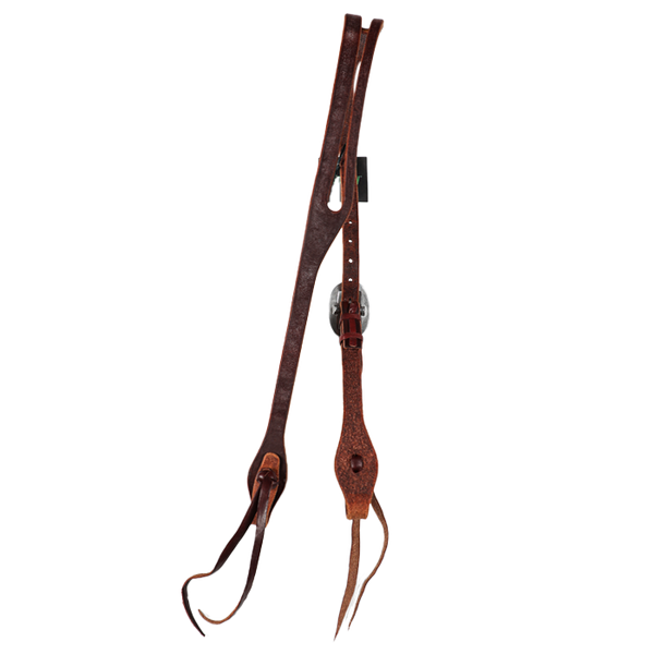 Wildfire Saddlery | 5/8" Headstall Oval Ear Chocolate Harness with Cowboy Knots