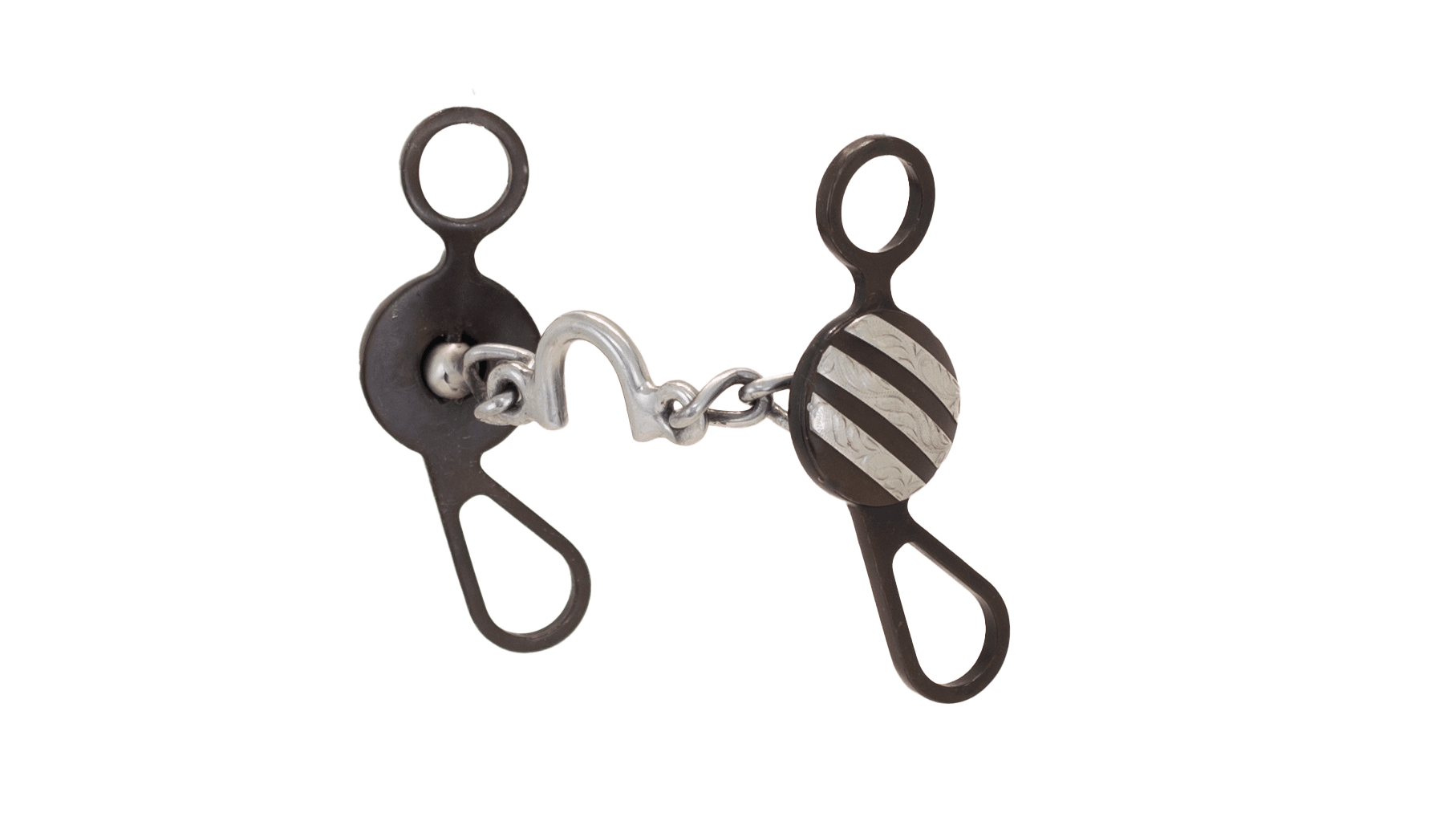 Cowboy Tack | Short Concho Ported Chain Bit | Tyler Magnus Series