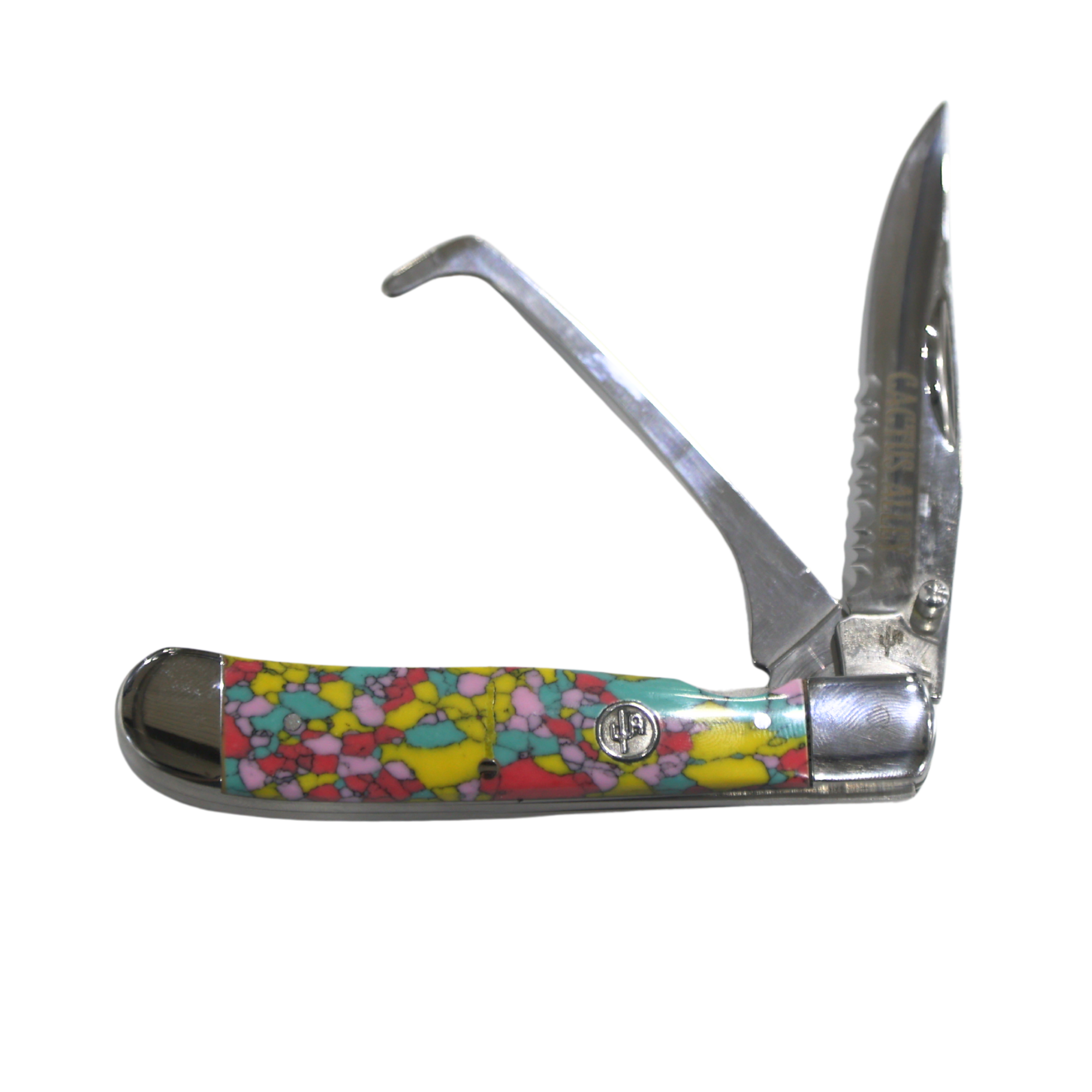 Rusted Nail Knives | Fiesta | Pearl Agate Cactus Alley Hoofpick Knife