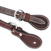 Wildfire Saddlery | Spur Straps 5/8" Rosewood Spider Stamp