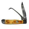 Rusted Nail Knives | Burnt Bone | Natural Bone w/ Clip | Hoofpick Knife