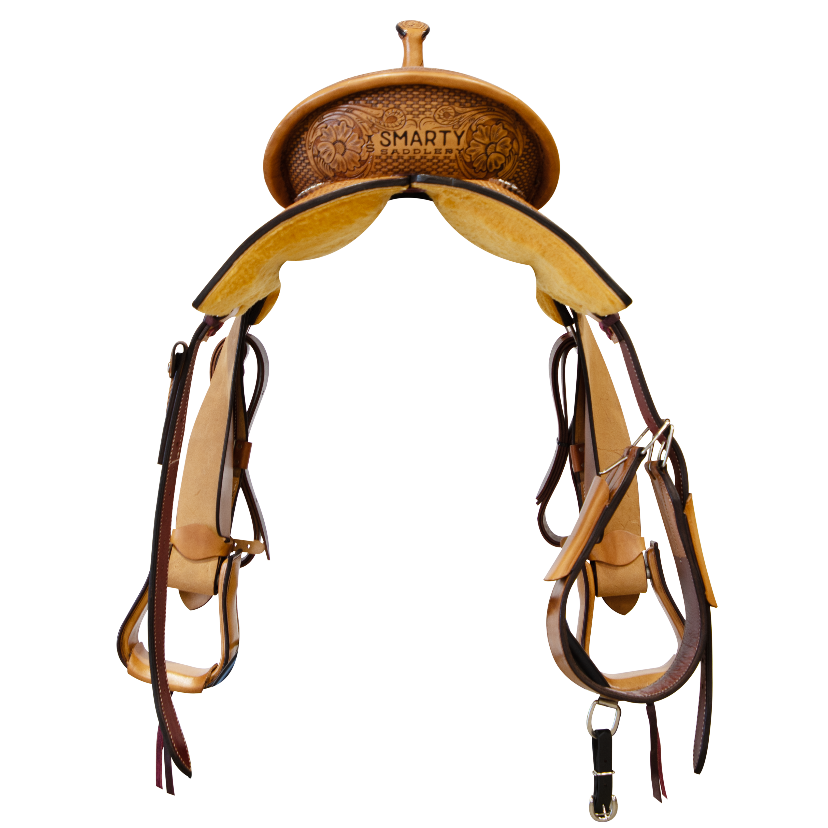 Smarty Saddlery | Barrel Saddle | 1/2 Tooled