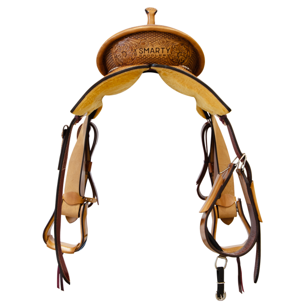 Smarty Saddlery | Barrel Saddle | 1/2 Tooled