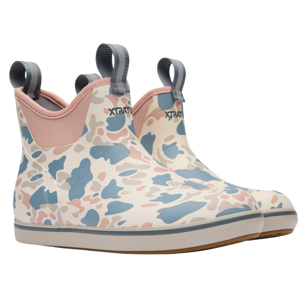 XtraTuf | Women's 6 in Ankle Deck Boot | Ivory Duck Camo