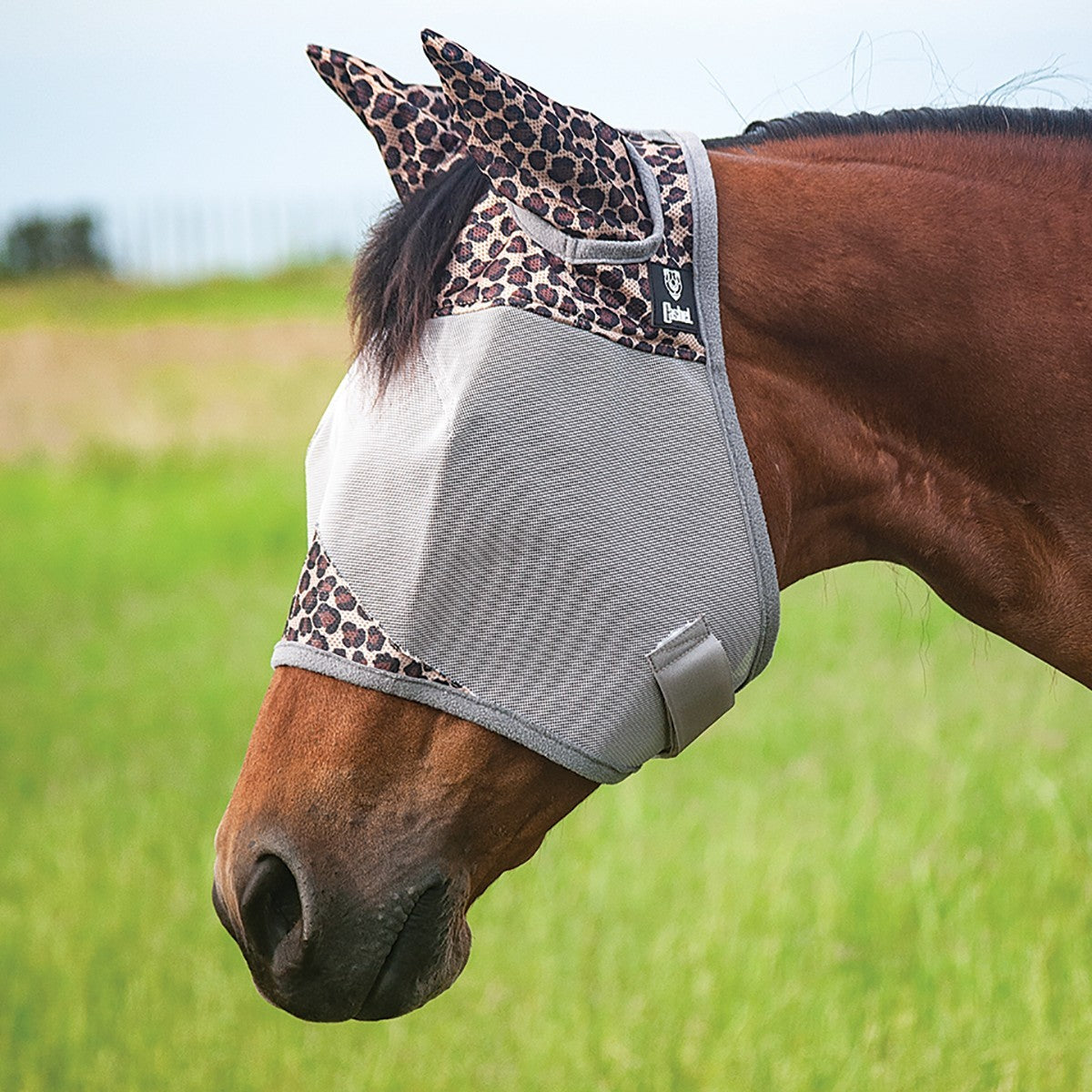 Cashel | Crusader Fly Mask | Standard with Ears | Leopard
