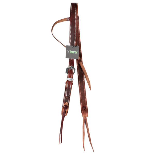 Wildfire Saddlery | 1" Headstall Slip Ear Chocolate Harness with Cowboy Knots