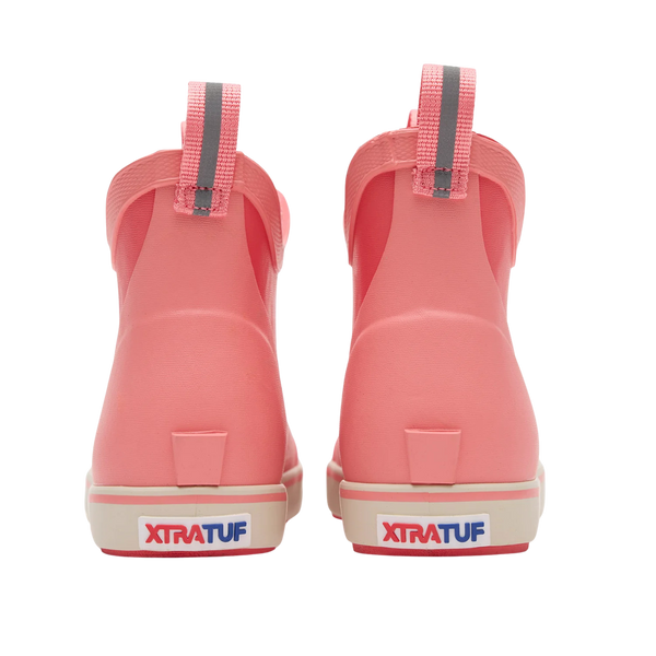 XtraTuf | Big Kids Ankle Deck Boot | Coral