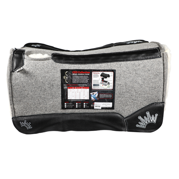 Best Ever Pads | Black with Silver Crown | Kush Fleece 3/4" | 32"x32"
