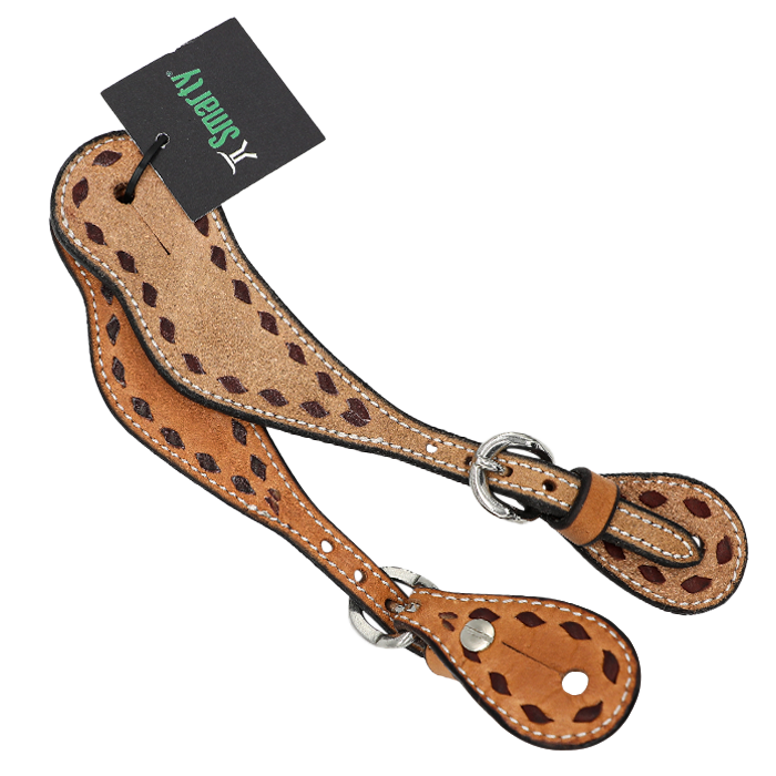 Wildfire Saddlery | Spur Straps Cowboy Youth Golden Spider Stamp