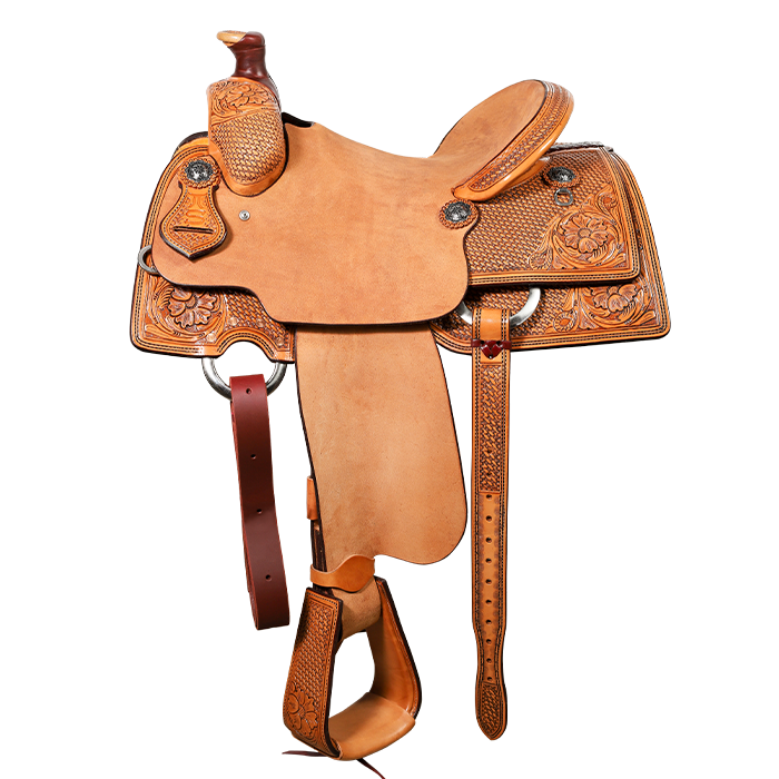 Smarty Saddlery | Calf Roper | 1/2 Tooled
