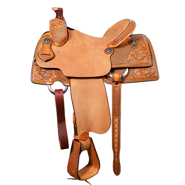 Smarty Saddlery | Calf Roper | 1/2 Tooled