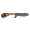 Rusted Nail Knives | Ram Horn | Ram Horn Damascus Bullcutter Knife