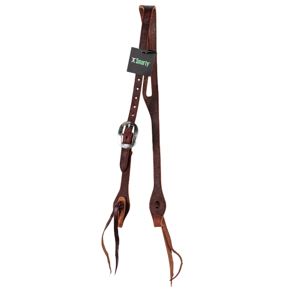 Wildfire Saddlery | 5/8" Headstall Oval Ear Chocolate Harness with Cowboy Knots