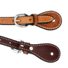 Wildfire Saddlery | Spur Straps 5/8" Golden Spider Stamp
