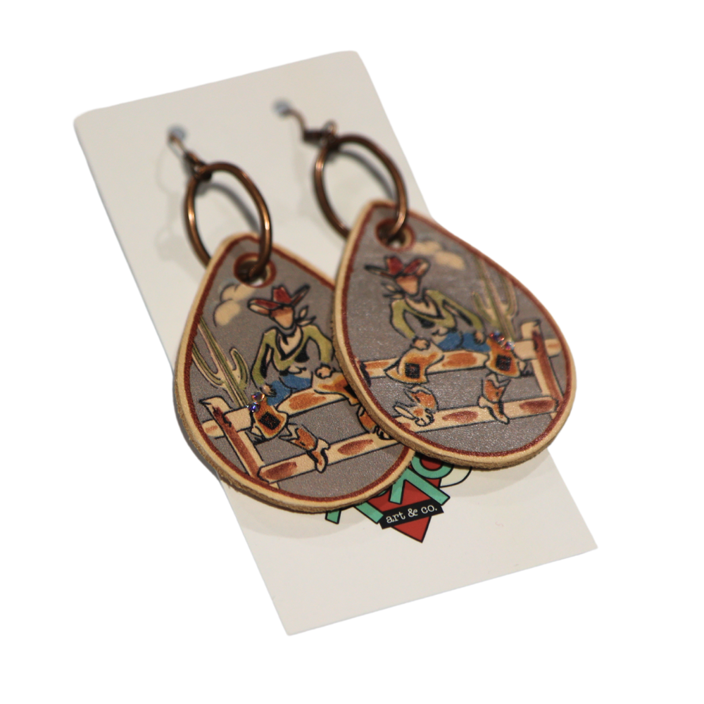 XOXO Art & Co. | Ranch Party Leather Earrings