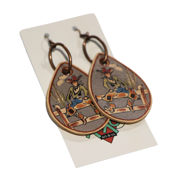 XOXO Art & Co. | Ranch Party Leather Earrings