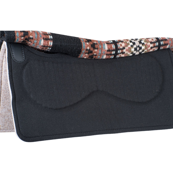 Classic Equine | Zone Blanket Top Pad Black Chestnut | 1" Felt | 34" X 38"