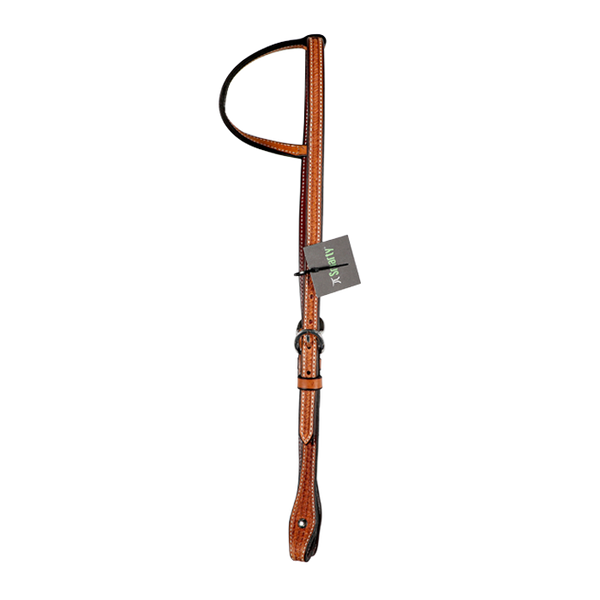 Wildfire Saddlery | Headstall Single Ear 5/8" Golden Spider Stamp