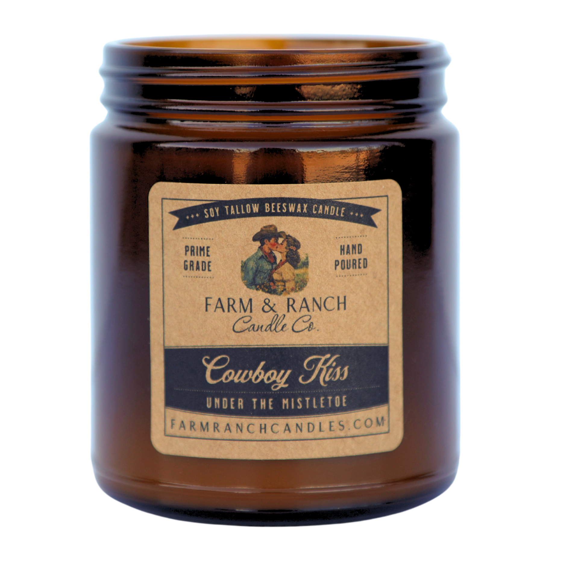 Farm & Ranch Candle Co. | Cowboy Kiss Under the Mistletoe | 7 oz