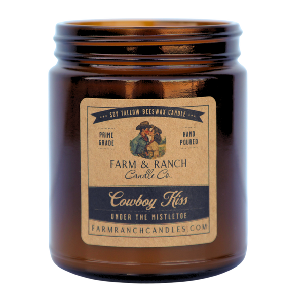 Farm & Ranch Candle Co. | Cowboy Kiss Under the Mistletoe | 7 oz