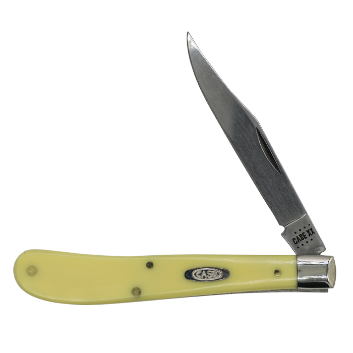 Case Knives | 00031 | Yellow Synthetic CS Slimline Trapper