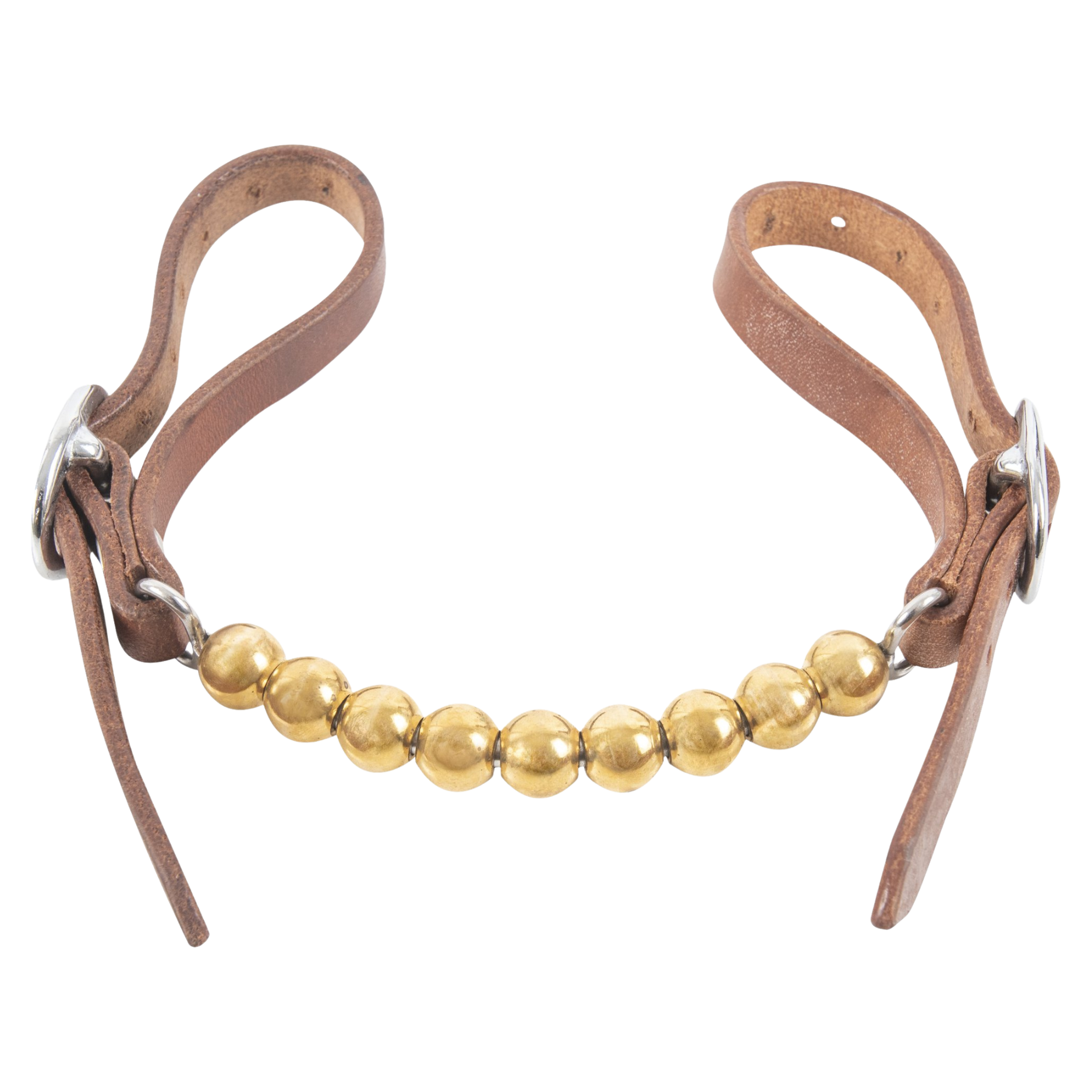 Martin Saddlery | Brass Ball Curb Strap
