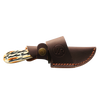 Rusted Nail Knives | Burnt Bone | Bone Damascus Ciervo Skinner Knife