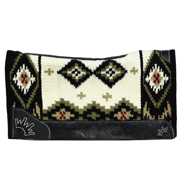 Best Ever Pads | Square Cut Black Beige Navajo | Black Elephant | 1" OG | 34" x 38"