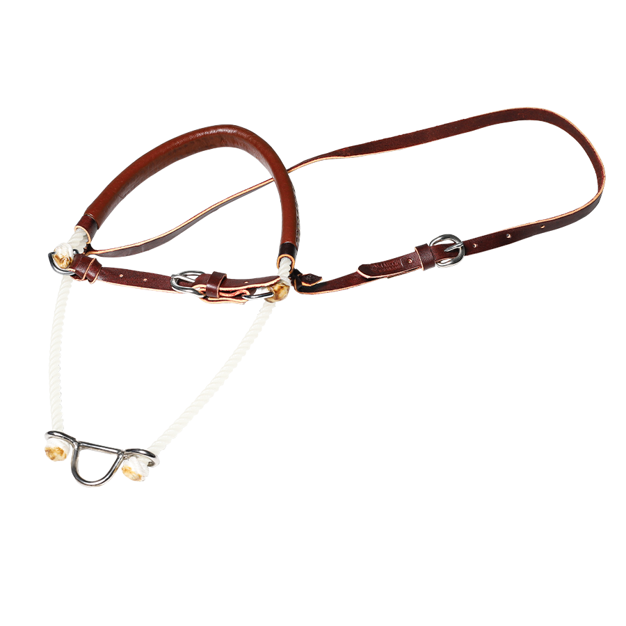 Martin Saddlery | Double Rope Noseband w/Laced Harness Cover & Cavesson