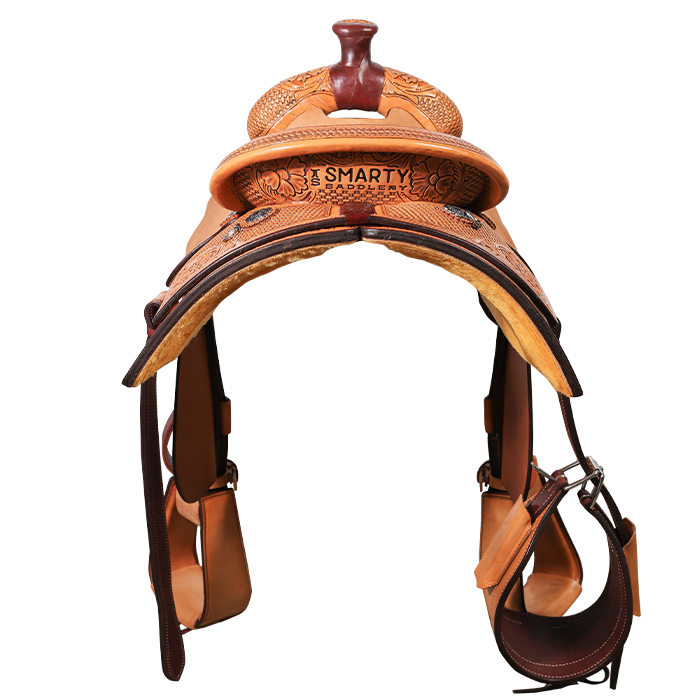 Smarty Saddlery | Calf Roper | 1/2 Tooled