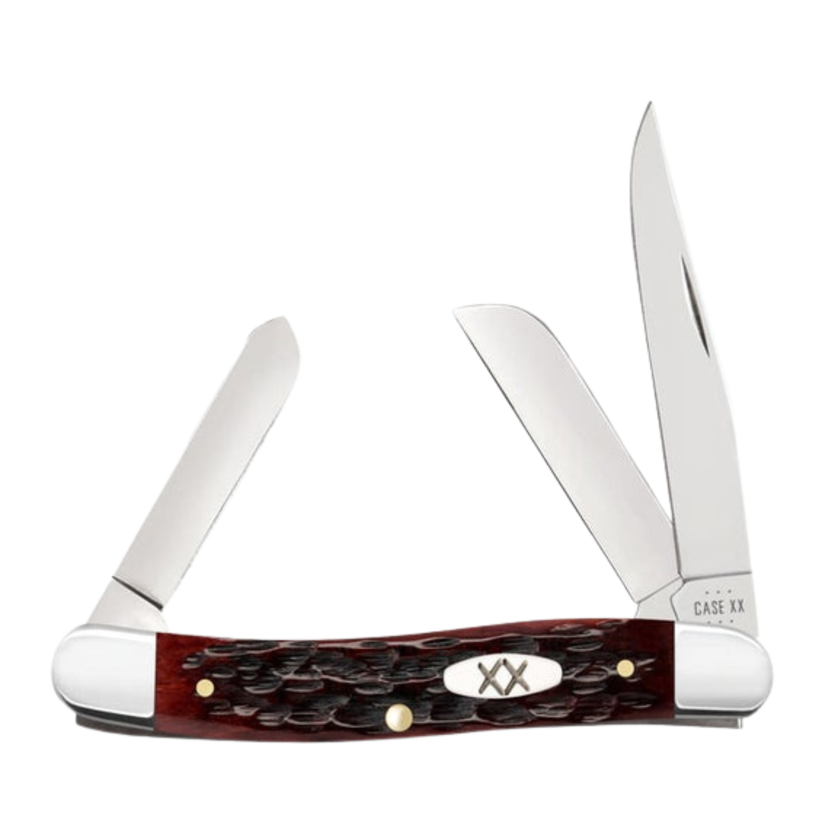 Case Knives | 25132 | Peach Seed Jig Mahogany Bone CS Medium Stockman