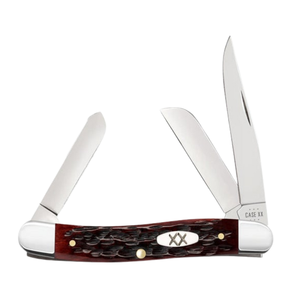 Case Knives | 25132 | Peach Seed Jig Mahogany Bone CS Medium Stockman
