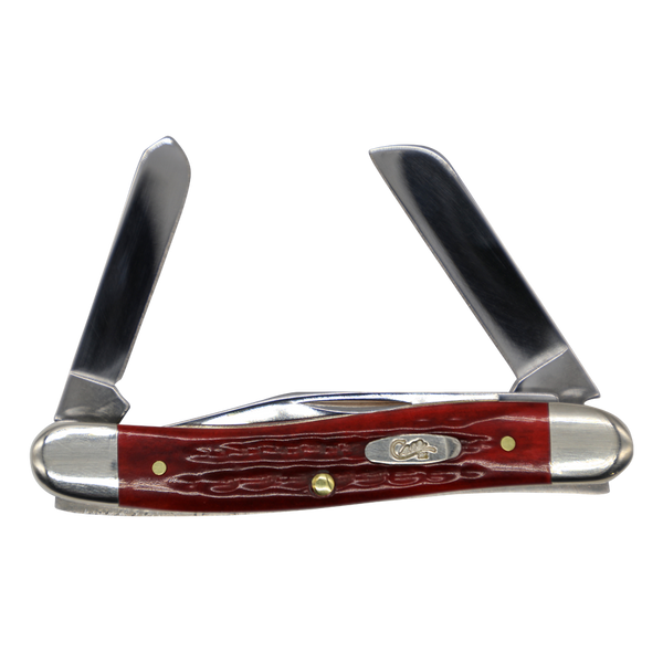 Case Knives | 00786 | Pocket Worn® Peach Seed Jig Old Red Bone Medium Stockman