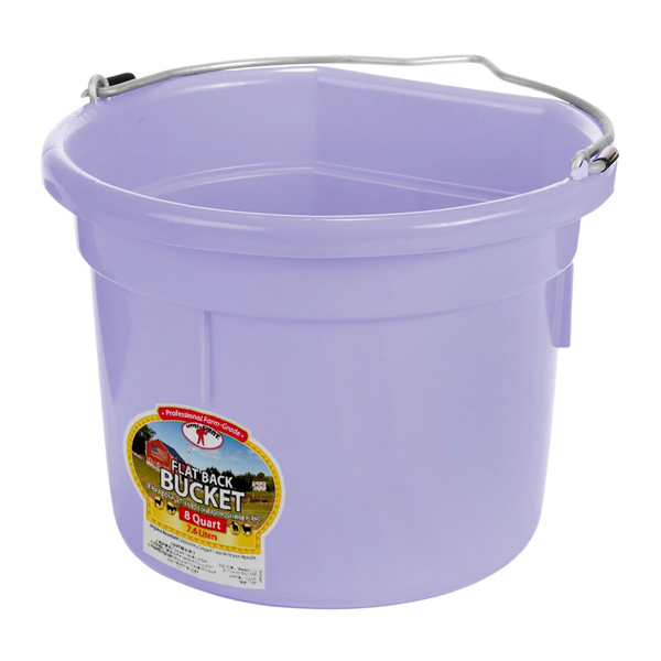 Duraflex | 8 Quart Plastic Pail | Flatback