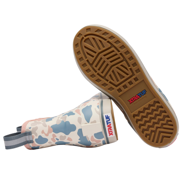 XtraTuf | Women's 6 in Ankle Deck Boot | Ivory Duck Camo