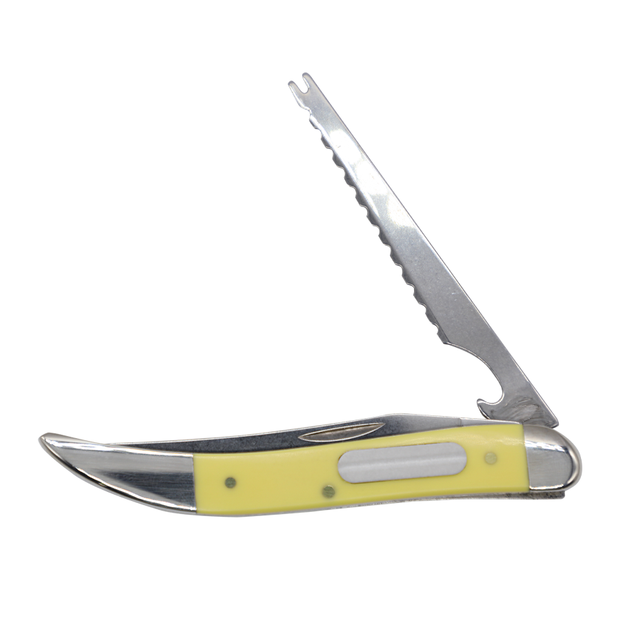 Case Knives | 00120 | Yellow Synthetic Fishing Knife