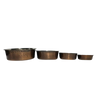 Leather Brothers | Antique Copper Hammered Dog Bowls