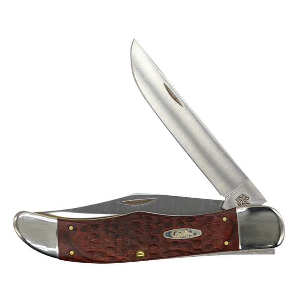 Case Knives | 00189 | Rosewood Standard Jig Folding Hunter with Leather Sheath