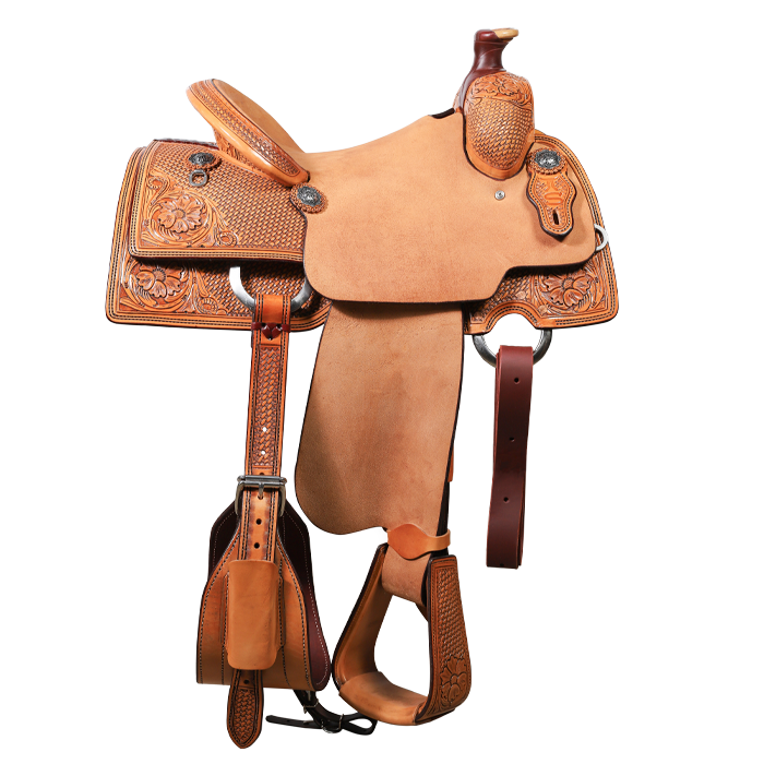 Smarty Saddlery | Calf Roper | 1/2 Tooled