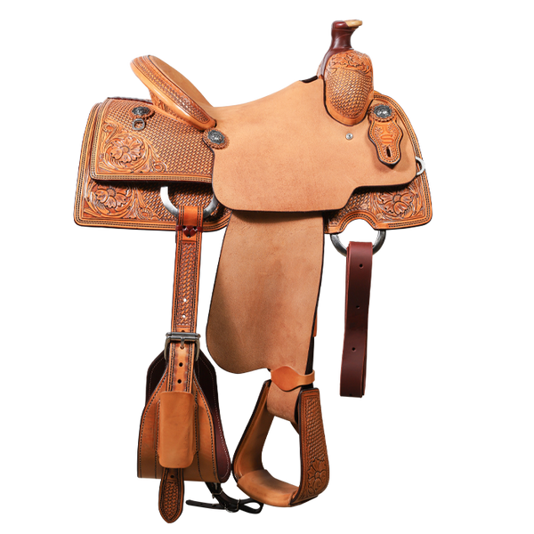 Smarty Saddlery | Calf Roper | 1/2 Tooled