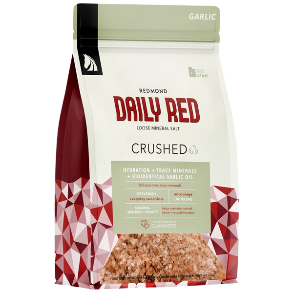 Redmond | Daily Red Mineral Supplement for Horses with Garlic | 5lb