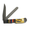 Rusted Nail Knives | Bandito | G10 Bone Damascus Trapper Bullcutter